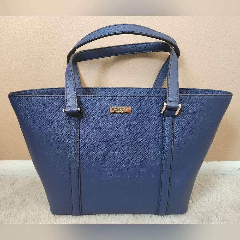 New Kate Spate Newbury Lane Tote/Purse Indigo 429